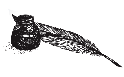 Feather Pen and Ink